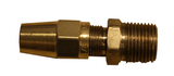 1468X6 Straight Male Connector Brass Compression Fitting - AFTERMARKET